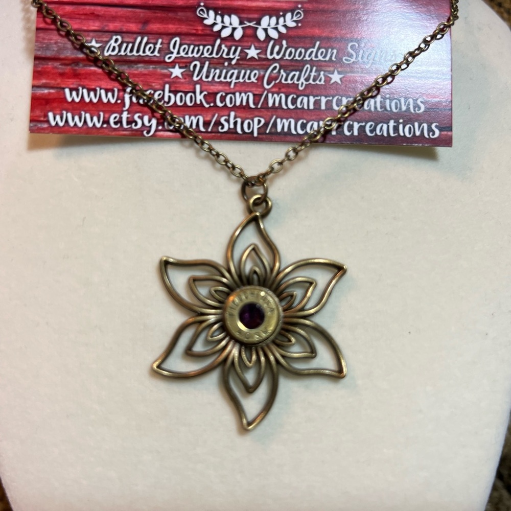Bullet necklace and earrings